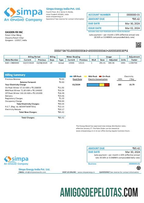 Índia Simpa Energy India Unip. Ltda. exemplo